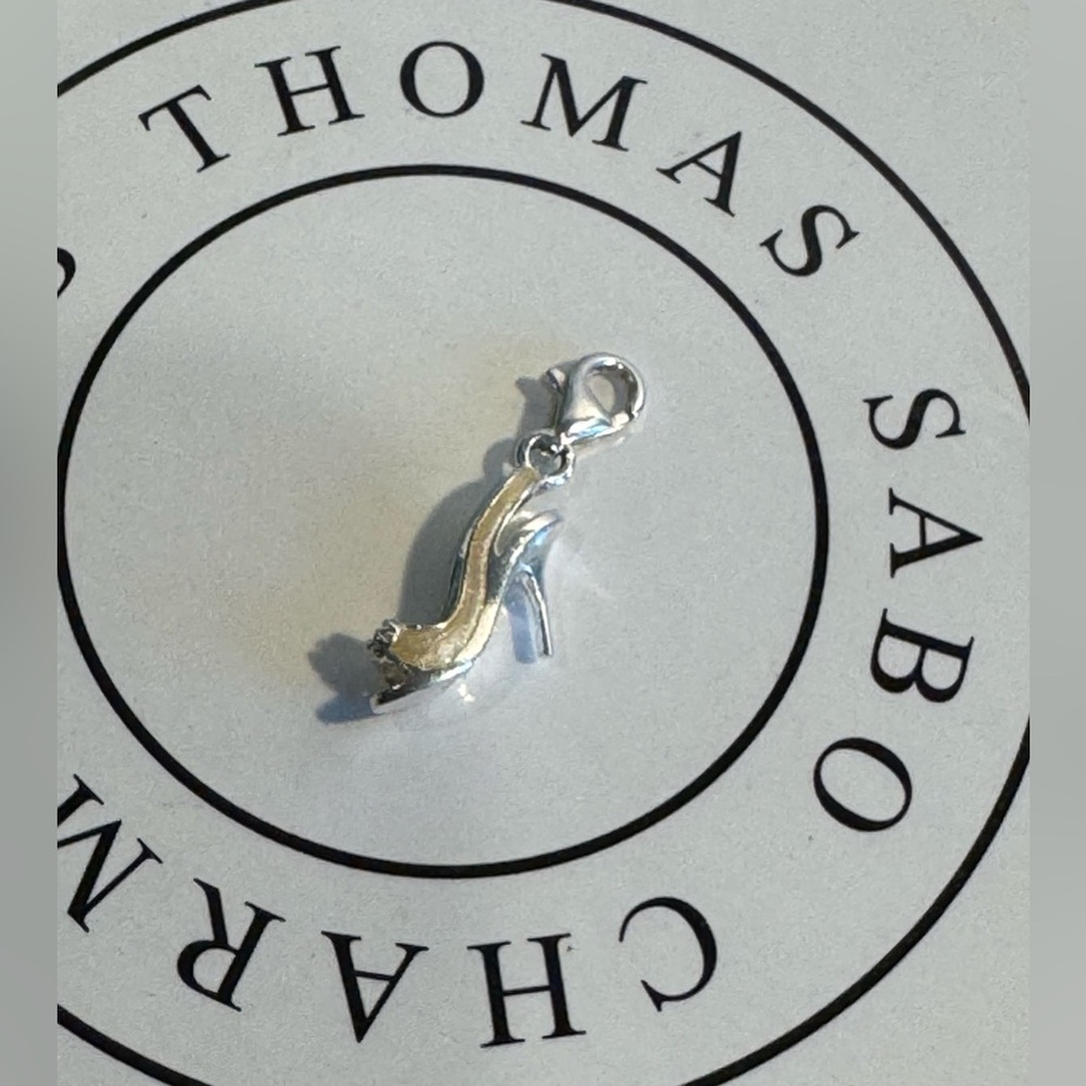 Thomas Sabo 925 Sterling Silver Enamel High Heel Shoe Charm